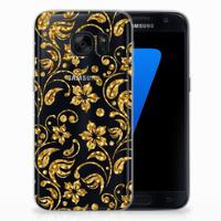 Samsung Galaxy S7 | TPU Case | Gouden Bloemen