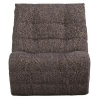 Relaxfauteuil Humla Antraciet/Bruin melange