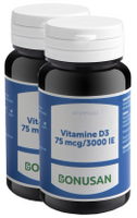 Bonusan Vitamine D3 75mcg 3000IE Capsules Duoverpakking - thumbnail