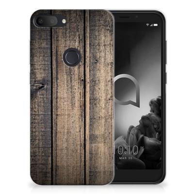 Alcatel 1S (2019) | Bumper Hoesje | Steigerhout