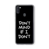 Don't Mind: Samsung Galaxy A11 Transparant Hoesje