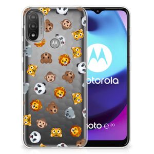 TPU bumper voor Motorola Moto E20 | E40 Dieren Emojis