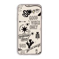 Good vibes: Samsung Galaxy J4 Plus Transparant Hoesje