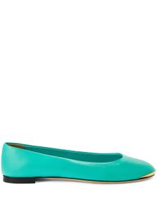 Giuseppe Zanotti ballerines Amour en cuir - Vert