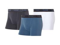 Hummel 3 heren boxers (XL, Wit/blauw/antraciet) - thumbnail