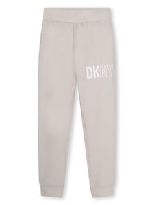 Dkny Kids pantalon de jogging à logo imprimé - Tons neutres