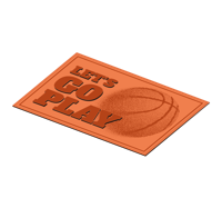 Let's play basketbal placemat