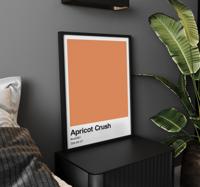 Abrikozen Crush kleur Poster ontwerp