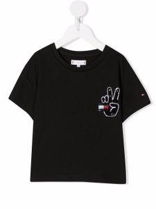 Tommy Hilfiger Junior t-shirt à broderies - Noir