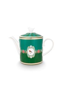 Pip Studio Love Birds Theepot Medium Groen