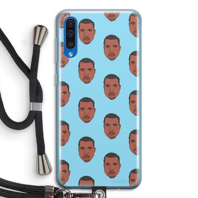 Kanye Call Me?: Samsung Galaxy A50 Transparant Hoesje met koord