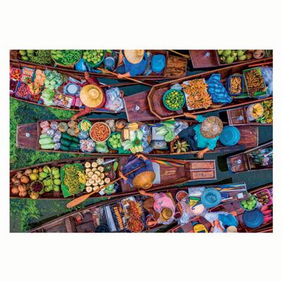 Clementoni puzzel drijvende thaise markt, 1000st.