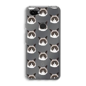 It's a Purrr Case: Google Pixel 3a Transparant Hoesje
