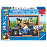 Ravensburger puzzel PAW Patrol in actie - 2 x 12 stukjes - thumbnail