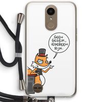 Geen Gezeik: LG K10 (2017) Transparant Hoesje met koord