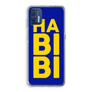 Habibi Blue: Motorola Moto G9 Plus Transparant Hoesje