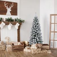 Kunstmatige Kerstboom Potlood 120 cm Dennenboom met Sneeuw Groen Kunstmatige Kerstboom Potlood 120 cm Dennenboom met Sneeuw Groen