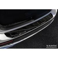 Zwart-Chroom RVS Bumper beschermer passend voor Mercedes GLB (X247) 2019- 'Ribs' AV251041 - thumbnail