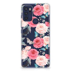 Motorola Moto G60s TPU Case Butterfly Roses