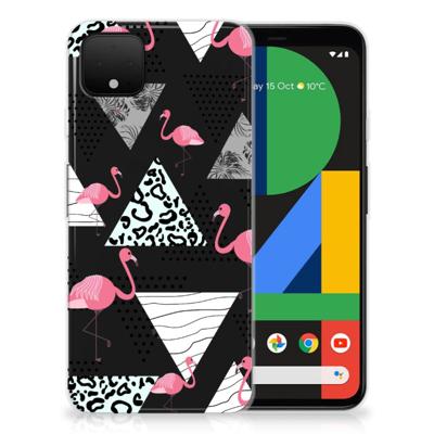 Google Pixel 4 XL | TPU Hoesje | Flamingo Triangle