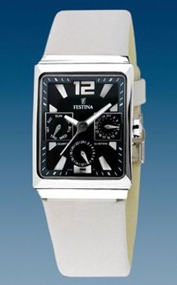 Horlogeband Festina F16139-4 / F16139-9 Leder Wit 23mm