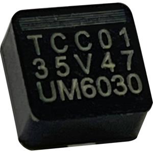 TRU COMPONENTS Elektrolytische condensator SMD 0603 47 µF 35 V 20 % (l x b x h) 6.5 x 6.5 x 3.0 mm 1 stuk(s)