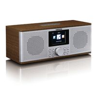 Smart radio, Internet/DAB+/FM en Bluetooth® Lenco Walnoot-Zilver - thumbnail