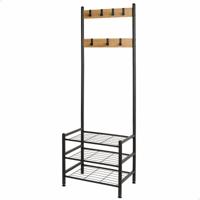 Jassenrek met schap Max Home Staal Melamine spaanderplaat Minimalist 60 x 175 x 40 cm