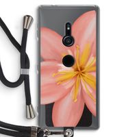 Pink Ellila Flower: Sony Xperia XZ2 Transparant Hoesje met koord