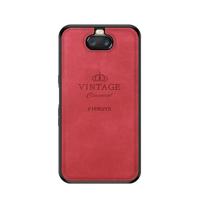 PINWUYO schokbestendige waterdichte volledige dekking TPU + PU doek + anti-shock katoen beschermhoes voor Sony Xperia 10/Xperia XA3 (rood)