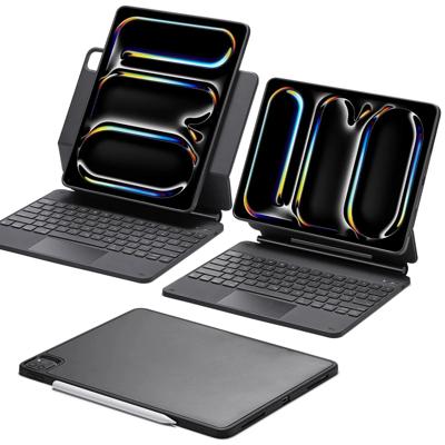 iPad Pro 13" (2025) Rebound Magnetische Tastatur Hülle 360 - DE Layout-Schwarz