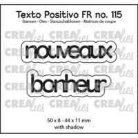 Crealies • texto positivo stans nouveaux bonheur