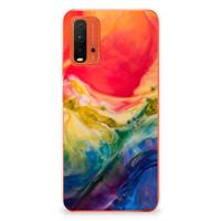 Smartphone hoesje Xiaomi Poco M3 Watercolor Dark