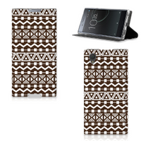 Sony Xperia L1 Hoesje met Magneet Aztec Brown