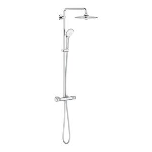 GROHE Euphoria Regendoucheset Opbouw- hoofddouche 26cm - massage handdouche rond - thermostatisch - chroom 27296003