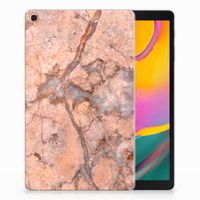 Samsung Galaxy Tab A 10.1 (2019) Tablet Back Cover Marmer Oranje