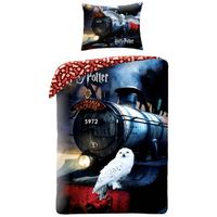 Harry Potter Dekbedovertrek, Hogwarts Express - Eenpersoons - 140 x 200 cm - Katoen