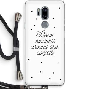Confetti: LG G7 Thinq Transparant Hoesje met koord