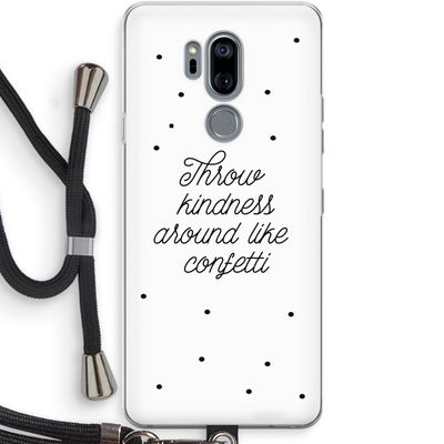 Confetti: LG G7 Thinq Transparant Hoesje met koord