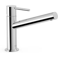 Wastafelkraan Tres Max | Opbouw | Mengkraan | Standaard model | 1-hendel | Rond | Chroom