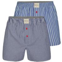 Phil & Co Phil & Co 2-Pack Wijde Boxershorts Heren PH-198