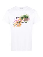 Iceberg t-shirt en coton à fleurs - Blanc