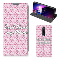 OnePlus 8 Design Case Flowers Pink DTMP - thumbnail