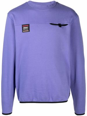 Billionaire Boys Club pull en coton à imprimé graphique - Violet