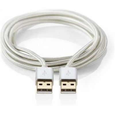 Kabel USB 2.0 | A male - A male | 2,0 m | Aluminium