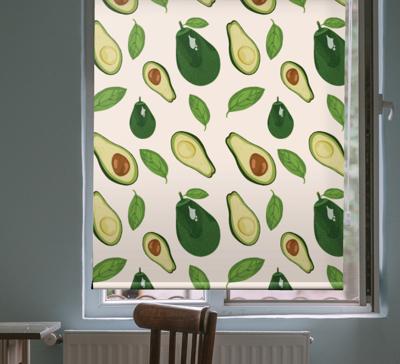 Fruit rolgordijn keuken avocado's verrukking