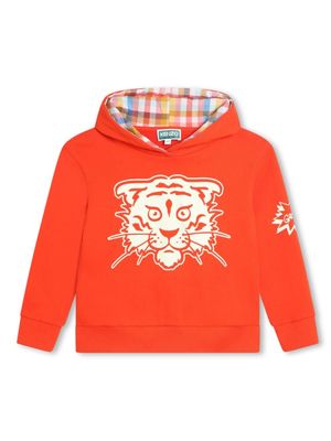 Kenzo Kids Hoodie met logoprint - Rood Kenzo Kids Hoodie met logoprint - Rood