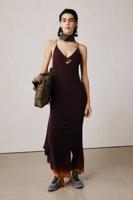 Studio jurk met split - RED - M