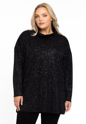 Yoek Trui met col GLAM | Zwart | Maat 46/48
