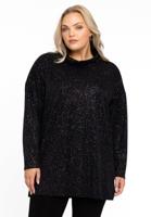 Yoek Trui met col GLAM | Zwart | Maat 46/48